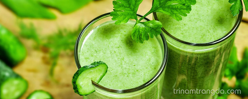 Da trắng rạng ngời ai nhìn cũng yêu nhờ uống nước ép rau xanh mỗi ngày 3