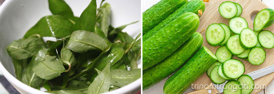 Học cách làm mặt nạ trắng da từ rau răm 3
