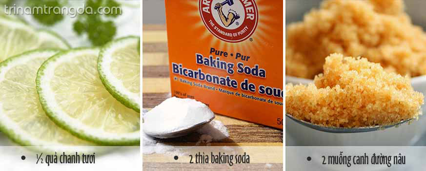 Làm trắng da, sạch mụn với chanh và Baking Soda 2