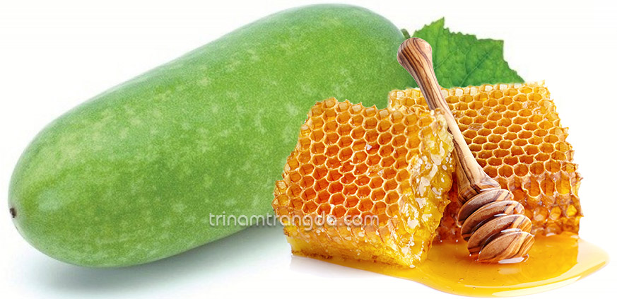 Kem xóa tàn nhang với bí đao + mật ong