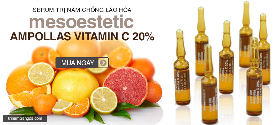Mua ngay Serum Vitamin C trị nám, chống lão hóa Mesoestetic Ampollas Vitamin C 20%
