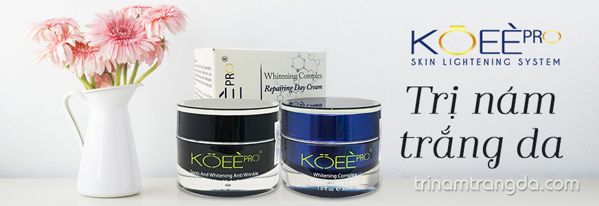 #2 Bộ kem dưỡng trắng trị nám Koee Pro cho ngày và đêm